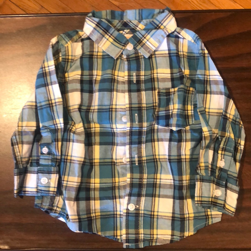 Gymboree Boys Plaid Button Up - NEVER WORN - EXCELLENT CONDITION!